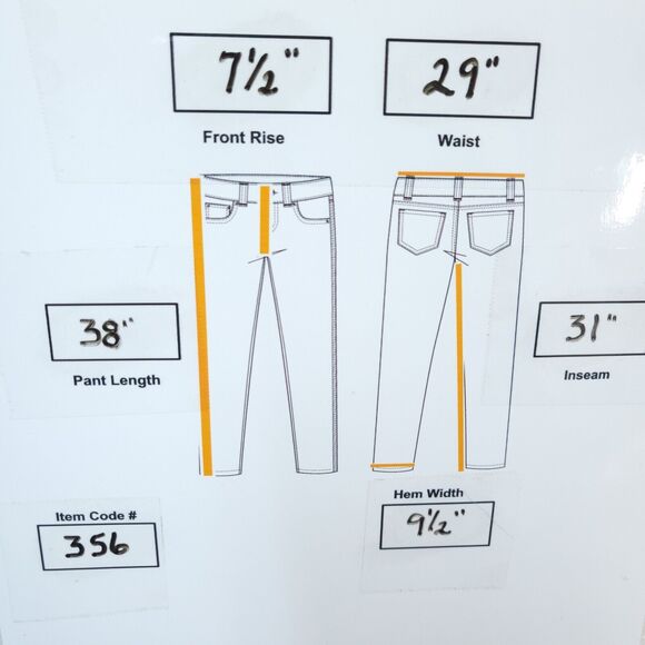 7 For All Mankind A pocket Medium Wash Button Zip Jeans Womens Size 29 Blue - Picture 9 of 9